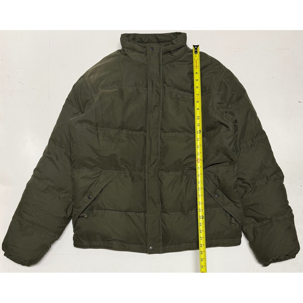 Eddie Bauer EB650 Men XL Tall‎ Olive Green Goose Down Puffer Jacket Winter Coat
